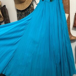 The Pyramid Collection Vibrant Turquoise Maxi Skirt